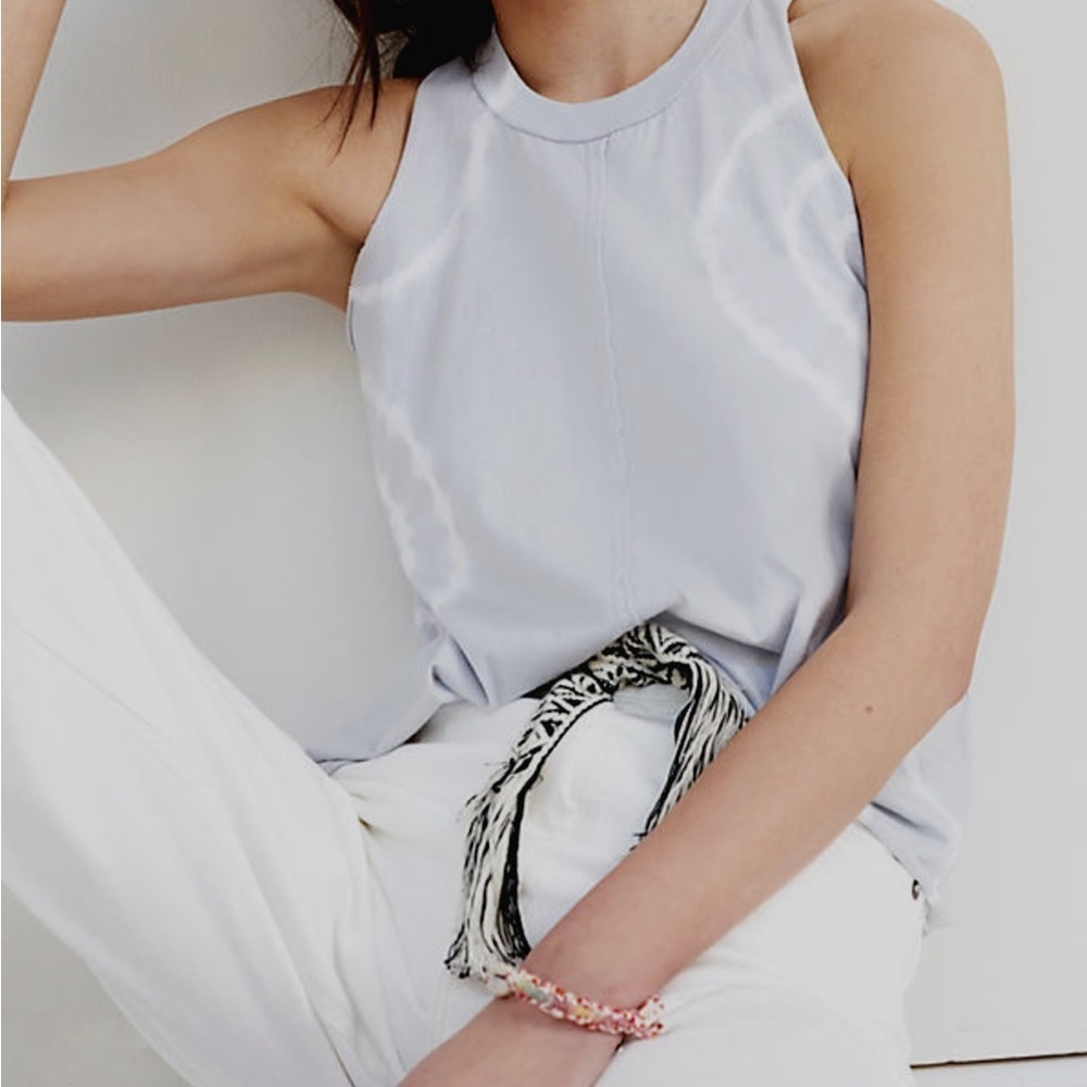 Anthropologie T.La Gray Tie Dye Sleeveless Halter Swing Crewneck Tank​